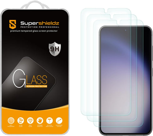 Supershieldz (3 Pack) Designed for Samsung Galaxy S24 Tempered Glass Screen Protector,