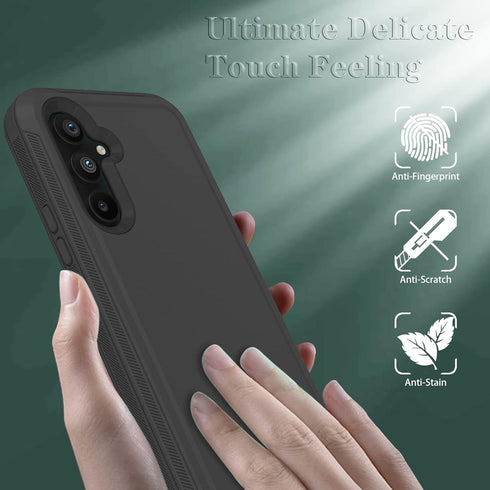 Samsung Galaxy A54 5G Case, Qinmay for Galaxy A54 5G with HD Screen Protector (2 Pack), Durable Shockproof 3-Layer
