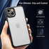 RALEAVO iPhone 13 Case - Slim Black Matte Hard PC Cover, Military Drop Protection, Skin-Friendly, 6.1-inch.