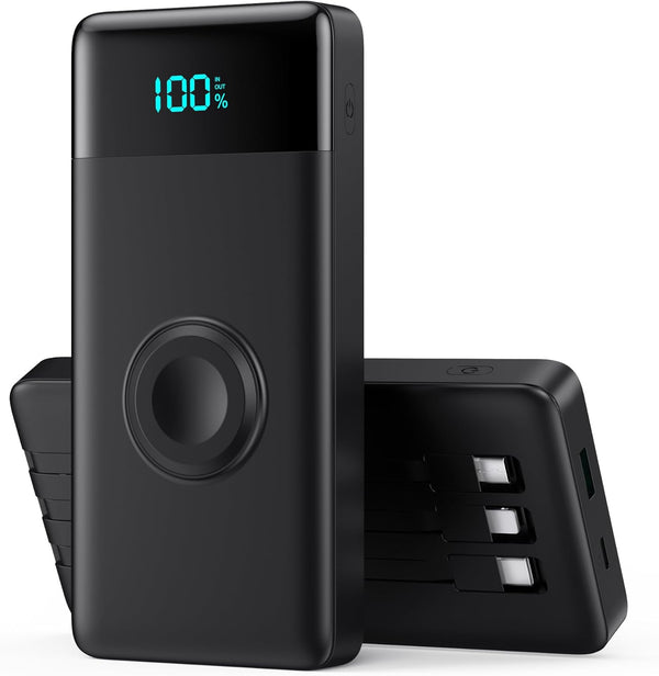 HETP Portable Charger 10800mAh QC4.0+PD 25W Fast Charging USB C Power Bank,6 Outputs