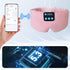 Joythink Bluetooth Sleep Headphones, Silk Sleep Mask with Earphones, Blackout Soft Eye Cover for Sleeping On Side