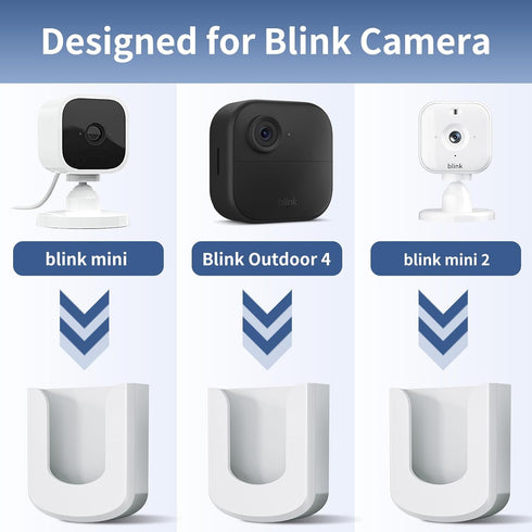 No Drill Blink Mini Mount for Blink Mini/Blink Mini 2/Blink Outdoor 4, Strong Adhesive, 3 Pack