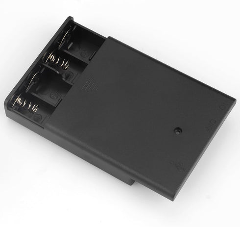 VWEICYY 2 4 2PCS 4 1.5V PCS AA Battery Holder with USB Port, x AA Battery Holder Case