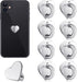 8 Pcs Cell Phone Finger Ring Adhesive Metal Phone Finger Grip Loop Stand Heart Grip Holder for DIY Hanging Supplies