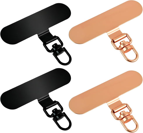 SolidSS Stainless Steel Phone Tether Tab, Universal Lanyard Patch Compatible with Most Phones