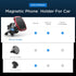 LISEN 6 4-6.7 inch Magnetic Phone Holder for Car Upgraded Clip Ultra Car Phone Holder Strong Magnets Cell Phone Holder