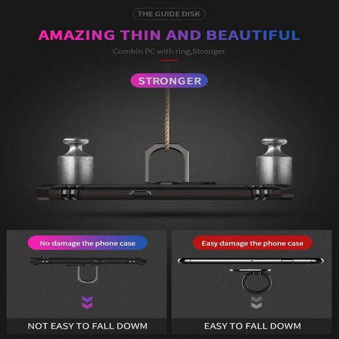 STARSHOP Phone Case for Samsung Galaxy A21 - Military Grade Shockproof Protective Dual Layer Cover with Screen Protector