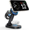 iDsonix 3 in 1 Mag-Safe Charger Stand, Fast Wireless Charger Station for Apple Devices, Adjustable Stand, LED Light