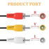 FdcLixuvol 5FT 3 3 RCA Audio Video Composite Cable, AV Cable Red/White/Yellow Male to Male for TV, DVD, VCR, Projector