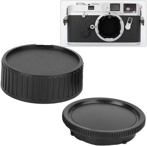3 * Lens & 3 * Camera Body Rear Lens Cover for Leica M Mount - Black