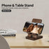 LUCKY BEAN Wood Phone Stand, Desktop Wooden Phone Holder, Portable Office Phone Stand for Desk, Wood ipad Stand