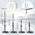 Mionondi Desk Ring Light with Telescopic Stand, Travel Desktop Hola Light for Phone Selfie Laptop Zoom Video Calls