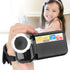 Video Camera Camcorder, 2inch TFT LCD Screen, HD Digital 16X Zoom Vlogging Camera for Kids Gift - Black