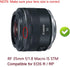 Nikon D5500 D5200 D3200 Lens Cap (52MM) for NIKKOR AF-S 18-55mm & Canon EF-M 18-55mm/55-200mm (2 Pack)