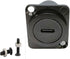 D Type Panel Mount Adapter Coupler, USB Type C 3.1 Female to Female Extension Converter for Data Transmission