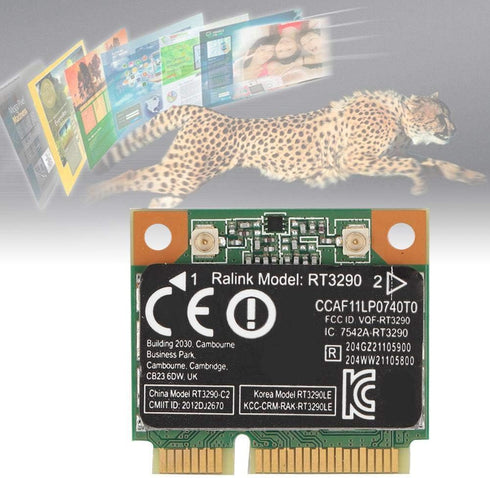 ASHATA Mini Network Card,2.4G Bluetooth 3.0 Wireless PCI-e Network Card,RT3290 Wi-Fi Wireless Network Adapter Card,Support 802.11N up to 150Mbps,for Mini PCI-E Port Computer