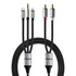 MFi Certified Lightning to RCA Audio Cable, 6.56FT Length RCA to 3.5mm Cable, 3-in-1 USB-C to RCA Audio Cable with Hi-Fi DAC Chip, Use for Home Theater AMP Subwoofer (Lightning Compatible)