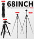 Artisorama 64 Tripod for Cell Phone & Camera,Multi-Angle Portable Tripods Stand, Sturdy & Stable Height Adjustable