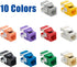 Cat.6 RJ45 110 Type 180 Keystone Jack, 5-Pack, Blue