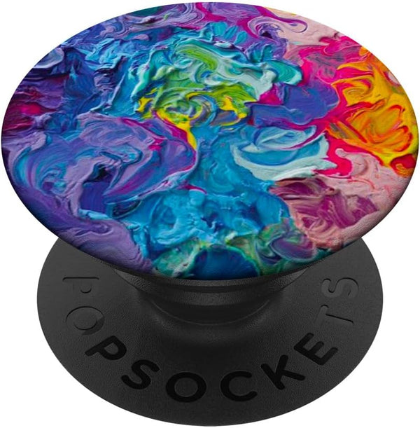 PopSockets Standard PopGrip Artist Palette Paint Abstract Bright Colors Design