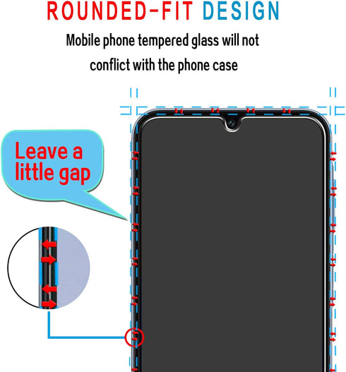 Slanku 3 Pack Tempered Glass Screen Protector for Samsung Galaxy A25 5G - Scratch Resistant, Touch Sensitive, Bubble