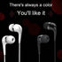 Black Wired Earbuds Headphones - in-Ear Noise Rejection Universal 3.5mm Stereo Sport Headset with Mic for School Gaming