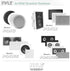 Pyle Ceiling Wall Mount Speakers - 5.25” Pair of 2-Way Midbass Woofer Speaker with 150 Watts Peak