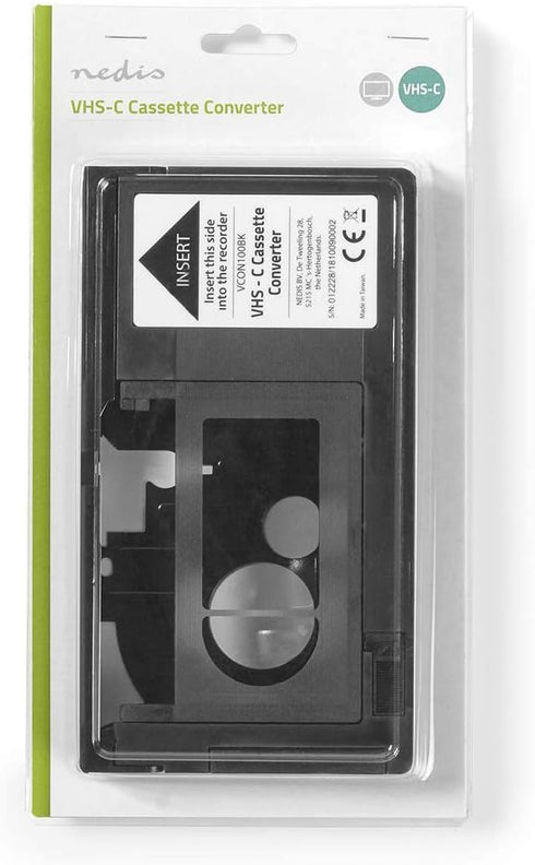 HQ VHS-C Video Cassette Adaptor - NOT COMPATIBLE WITH 8mm/MiniDV/Hi8 Tapes