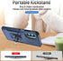 HNHYGETE for Moto G Stylus 5G 2022 Case - Shockproof Military-Grade Heavy Duty with Ring Kickstand, Navy Blue