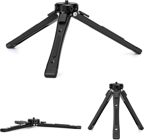 Zeadio Heavy Duty Metal Camera Tripod Stand - Universal Small Table Tripod for