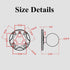 BRCOVAN 1.5'' Ball Mount Base with Aluminum Alloy AMPS Hole Round Plate & 1.5'' TPU Ball Adapter