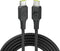 InstantConnect USB-C to USB-C 100W PD Ultra-Fast Charging Cable for USB-C Devices - Black 5 Feet