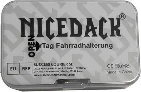 NICEDACK Hidden AirTag Bike Mount, Waterproof Anti-Theft Protection for Mountain Bike, Suitable for Bikes with Hole