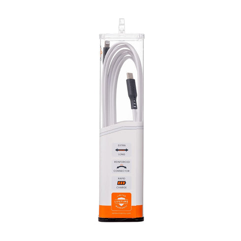 Ventev ChargeSync Flat USB C to Apple Lightning Cable 6ft, Fast Charging, Compatible with iPhone 14/13/12/11