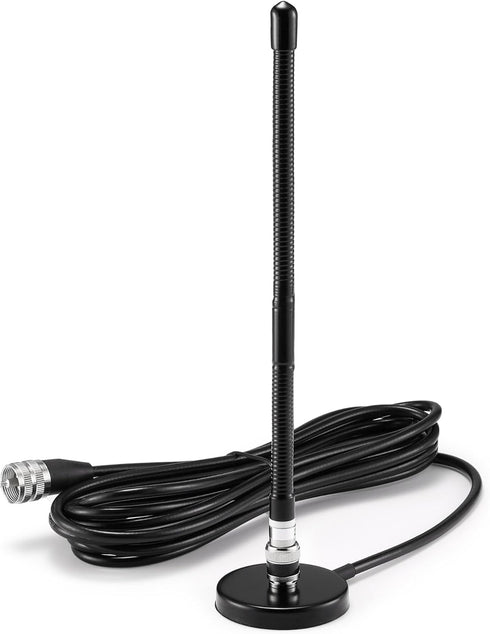 Radioddity CB515 CB Antenna 27MHz, Soft Whip CB Radio Antenna Kit with Magnetic