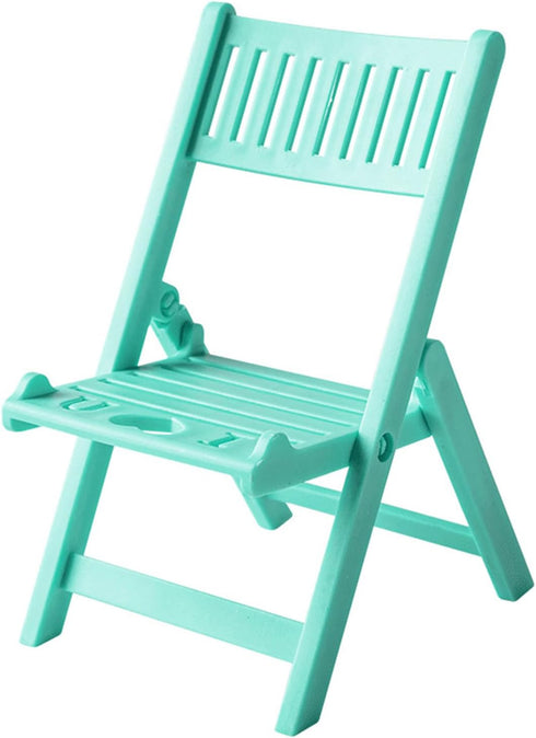 hejhncii Foldable Chair Shape Phone Holder for Desk Portable Travel Accessories Desktop Phone Stand for Officer