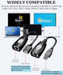 USB Extender Over RJ45 Cat 6/5/5e Adapter, RJ45 Ethernet Splitter to USB Extension up to 50m/164ft