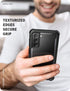 i-Blason Ares Series Case, Designed for Galaxy S21 5G (2021 Release), Rugged Clear Bumper Case (Black)