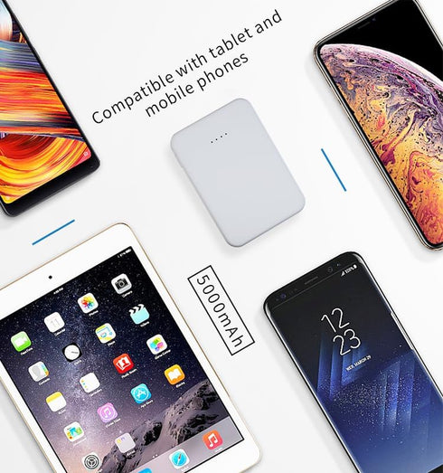 Portable Charger Power Bank: 5000mAh Battery Pack with USB Cable, Hard Case and Hook for iPhone, Samsung Galaxy (2)