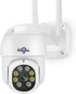 Hiseeu 2K 3MP PTZ Outdoor Security Camera, WiFi Camera with Auto Tracking, Light Alarm, Two-Way Audio, Plug-in Cable