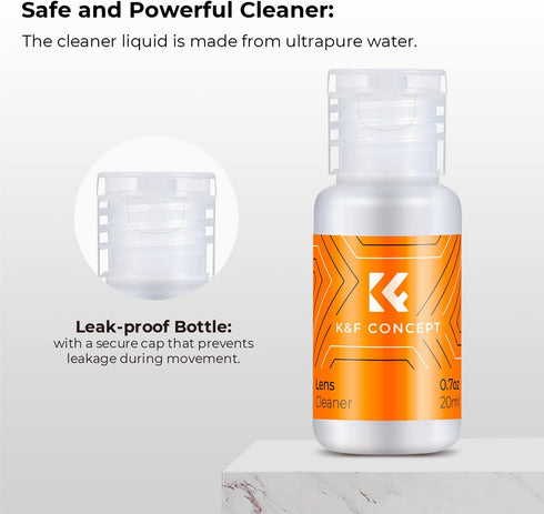 K&F Concept 16mm APS-C Sensor Cleaning Swab*10 + 20ml Sensor Cleaner for Nikon Sony Canon DSLR SLR Digital Camera
