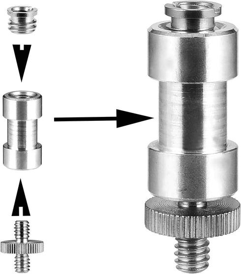 16PCS Camera Screws Mount Set 1/4 Inch and 3/8 Inch Threaded Converter Screws Adapter for DSLR Camera/Tripod