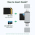 AKASO 3.0 SD Card Reader - USB Type C to Micro SD Card Adapter, Memory Card Reader for SD/Micro SD/SDHC/SDXC Card