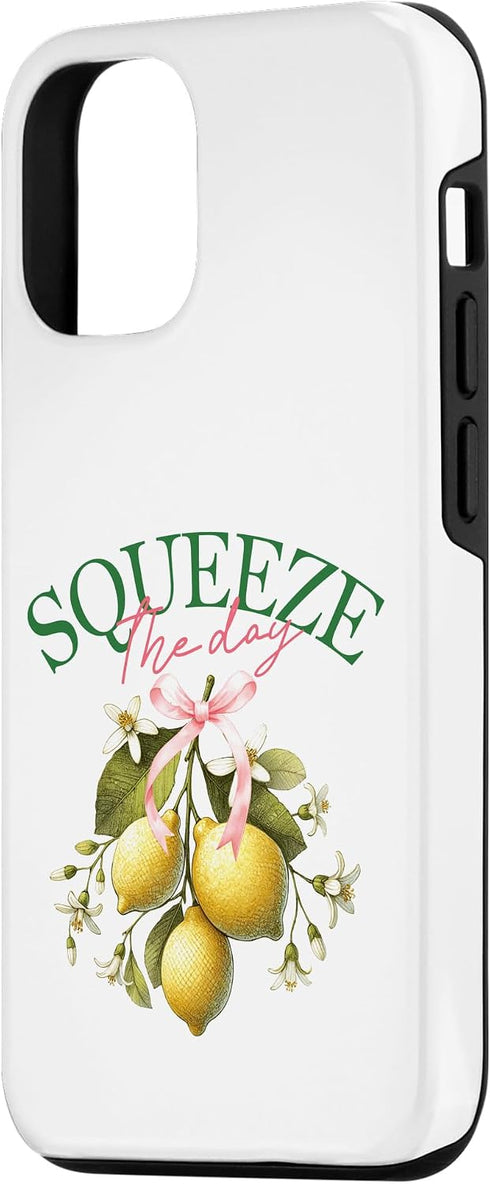 Botanical Brights 12/12 Squeeze The Day Lemon Botanical Vintage Citrus Fruit Art Case for iPhone Pro