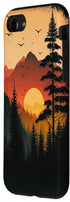 iPhone SE (2020) / 7 / 8 Aesthetic Sunset Mountain Landscape Nature Pine Tree Forest Case