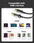 100W HIGH SPEED USB C to USB C Cable, 3.94ft/120cm, 100W Nylon Braided for Fast Charging and Data Transfer
