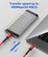 JSAUX 10ft USB C to Micro USB Cable, Braided Charger & Sync for Galaxy S8, S9, S10, Pixel 3 XL & Micro USB Devices.