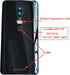 ubrokeifixit Oneplus 6 Rear Panel Back Glass Door Cover Replacement, Pre-Cut Tape Mirror-Black, 6.28" A6000 A6003