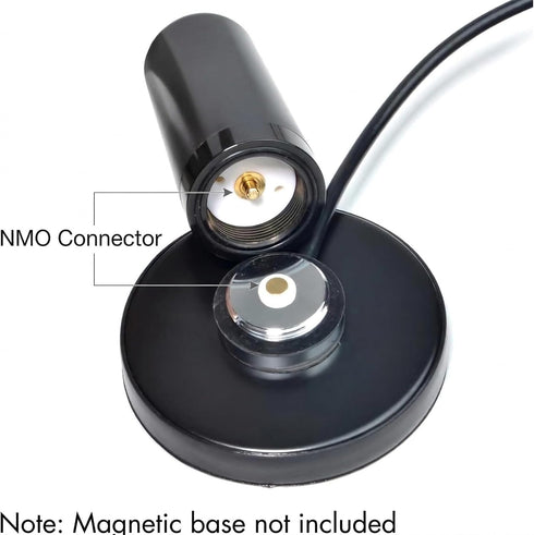 HYSHIKRA 462-467Mhz 3.5 High Gain GMRS NMO Antenna, UHF Ghost Antenna for Midland Motorola BaoFeng Retevis Midland Car