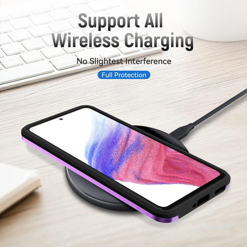 for Samsung A53 5G Case - Galaxy A53 5G Case with Screen Protector, Full Body Protection Durable Rubber Cover Phone